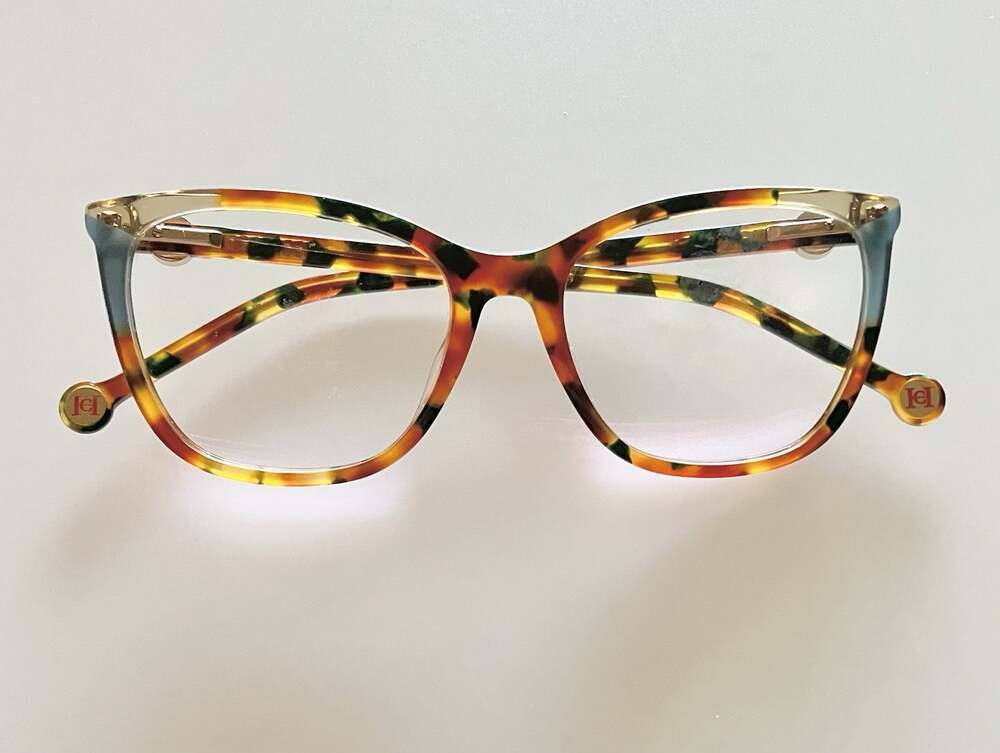 Carolina Herrera Eyeglasses Frames Tortoise Cat Eye CH 0057 YJE 53 17 145